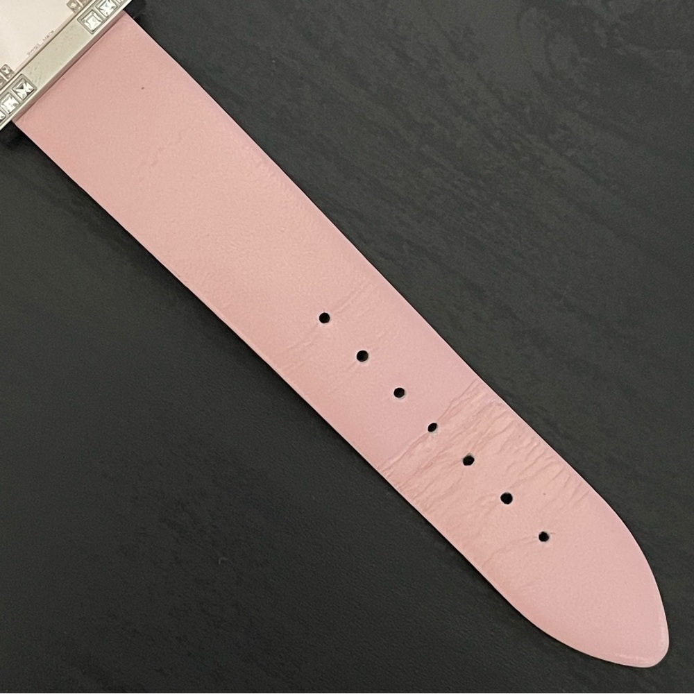 Swarovski Women's Watch Crystal Accents Light Pink Strap Vintage - Picture 10 of 14